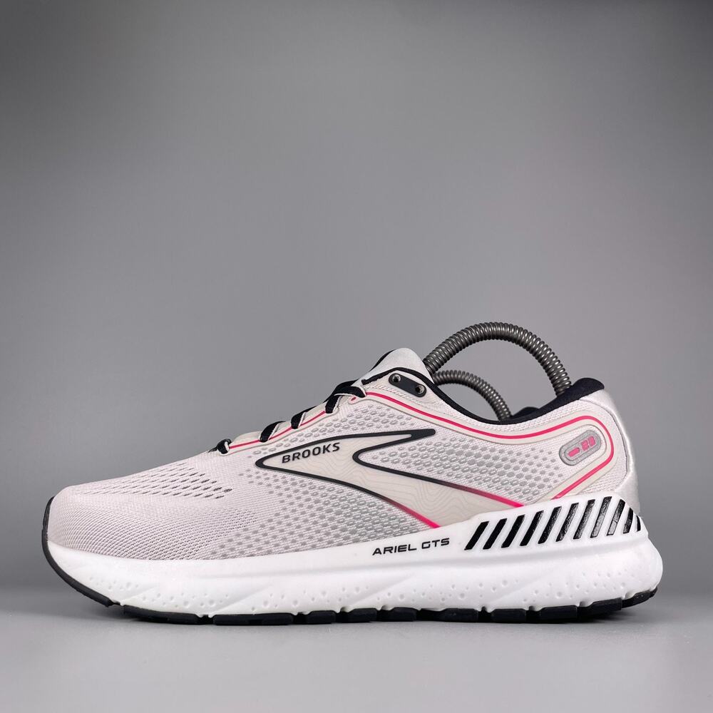 Brooks Ariel GTS 23 Women's 8.5 B Gray Running Sneakers Athletic Shoe Casual EUC